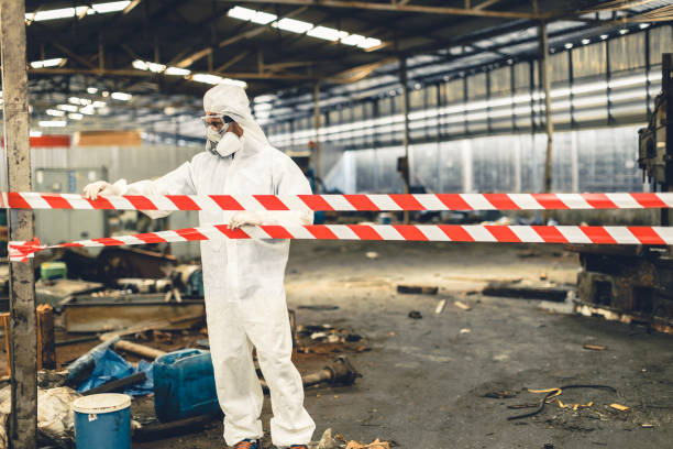 Professional Biohazard technician working in Hayward, WI